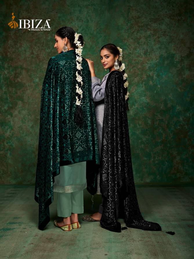 Pinara By Ibiza Morrocco Silk Jacquard Digital Printed Salwar Suits Exporters In India